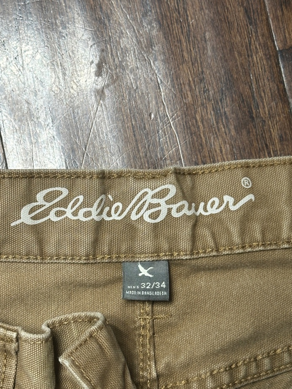 Eddie Bauer Tan Workwear Straight-Leg Pants - Picture 3 of 3